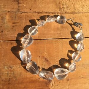 Chunky clear necklace